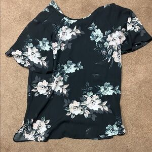 Ardene Black Floral Women's Blouse
